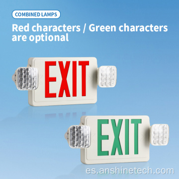 Caja de luz de salida de emergencia LED de 2*3+3W 150 minutos